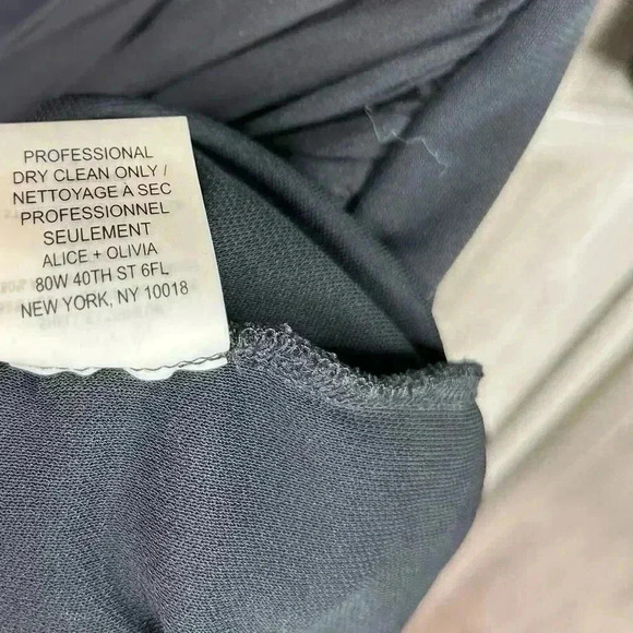 Alice + Olivia Dress 2 Mini Goddess Black Color Long Sleeves - Picture 7 of 9